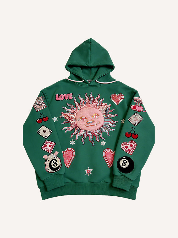 Love-themed printed sweatshirt