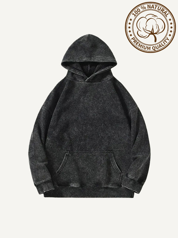 100% pure cotton washed and thickened textured sweatshirt