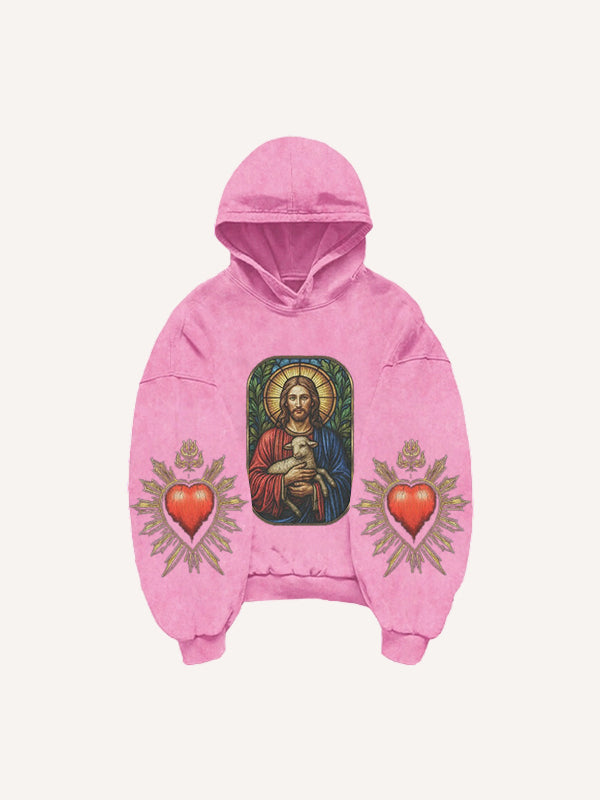 Believe in God and be with me trendy print pattern