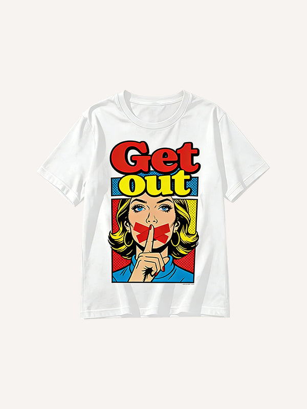 Playful & Loving Interaction Printed Short Sleeve