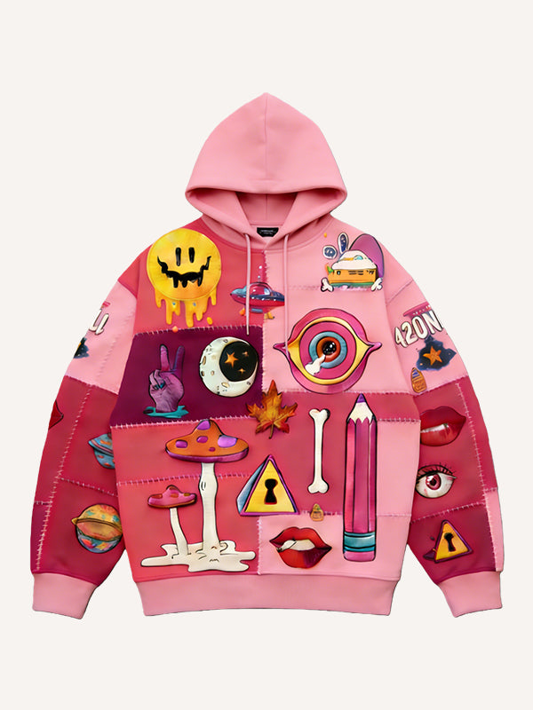 The Secret That Cannot Be Told Printed Hooded Sweatshirt