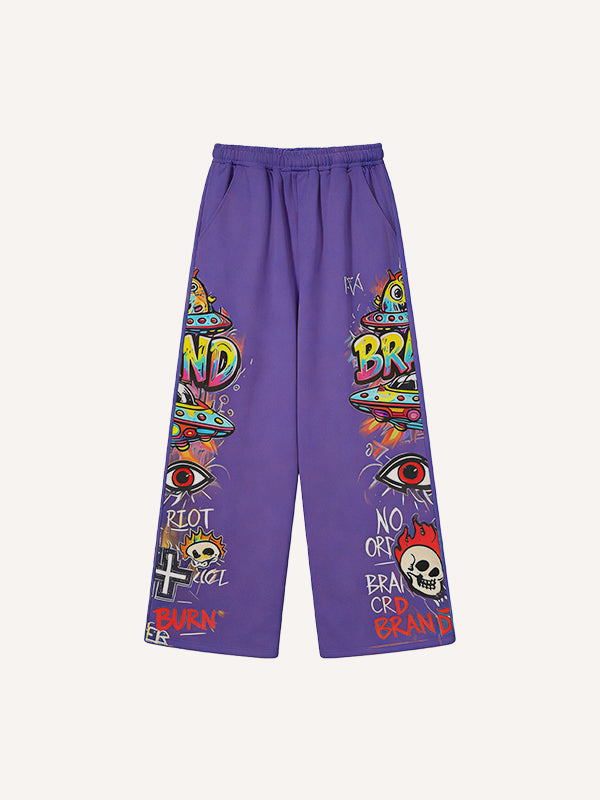 Invincible Monster Battle Warm Printed Pants