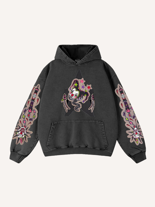 No one should be the clown in love Pure cotton printed sweatshirt