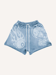 Our Lady  Hand of Faith rhinestone shorts