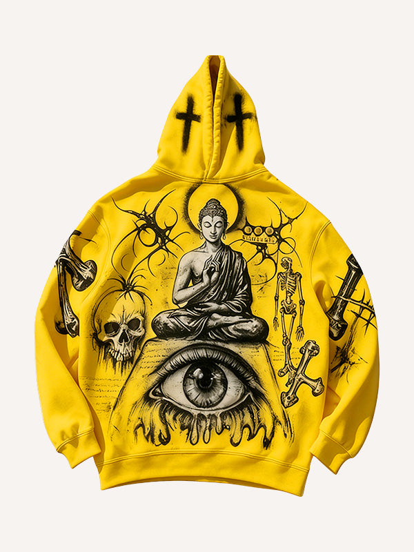 Prophet or Demon Eye Mysterious Power Print Hoodie