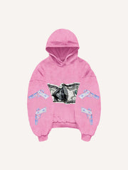 Fashion rejects violence printed sweatshirt