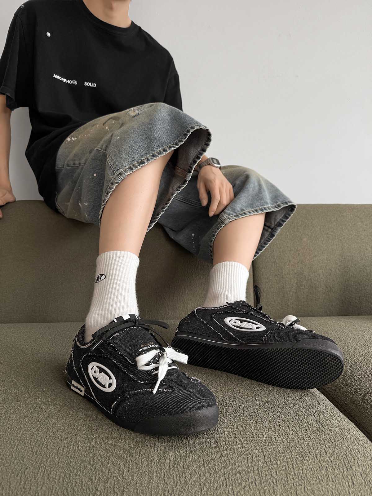 Retro Versatile Double Lace German Trainer Sneakers