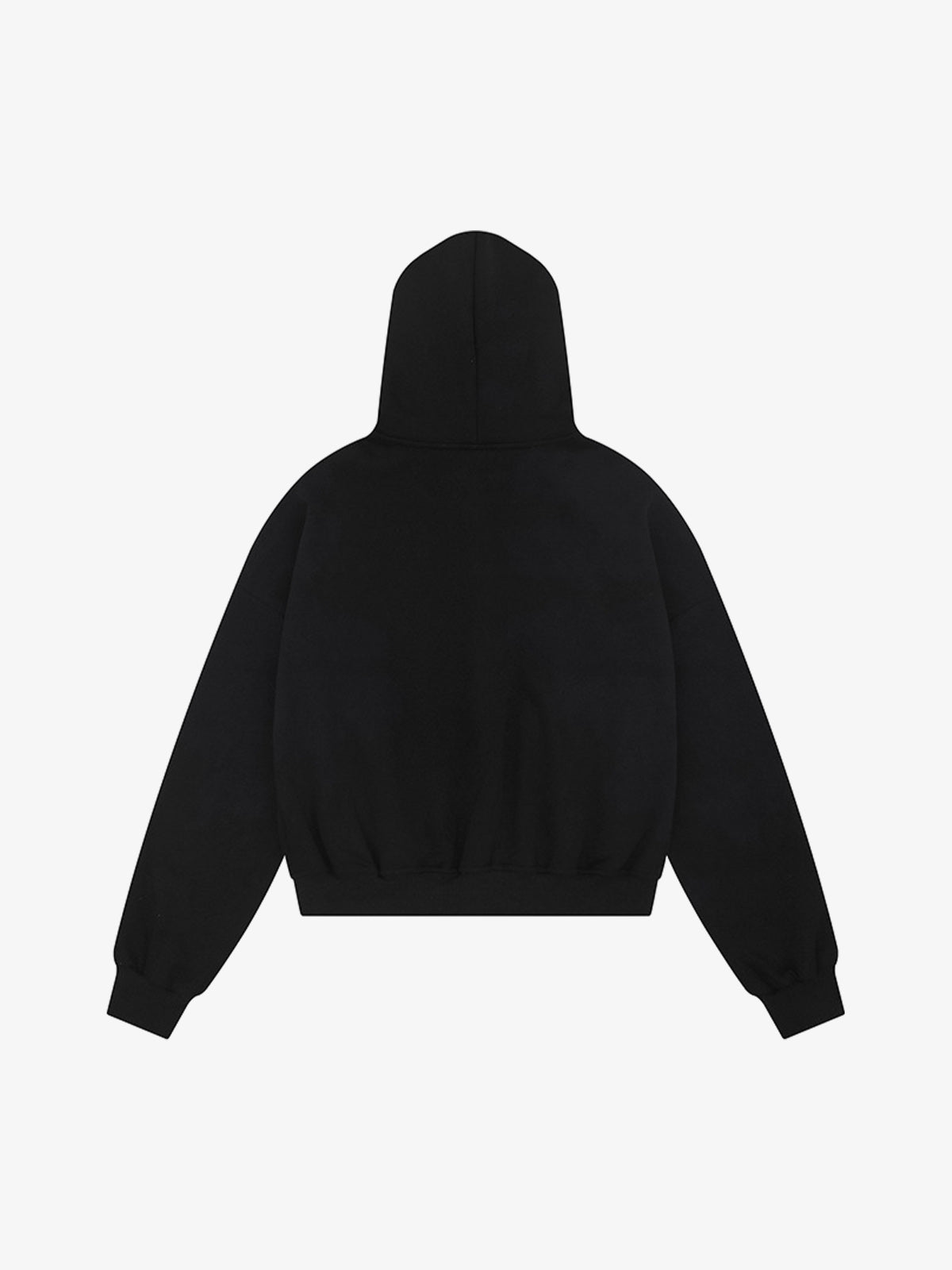 Street Hip-Hop Rhinestone Cropped Hooded Sweatshirt