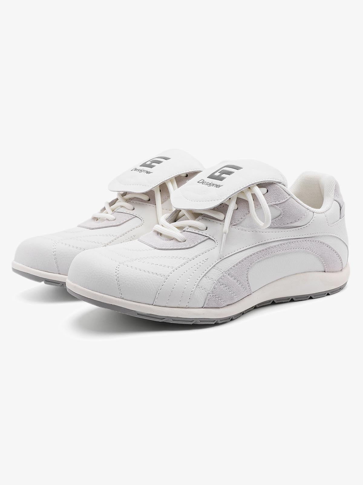 Retro Colorblock Flap Lace German Trainer Sneakers