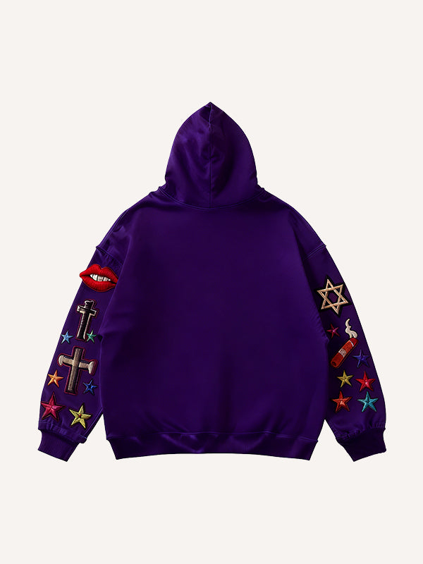 Brave Hellfire Textured Hooded Sweatshirt