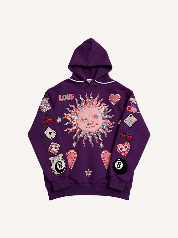 Love-themed printed sweatshirt