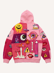 The Secret That Cannot Be Told Printed Hooded Sweatshirt