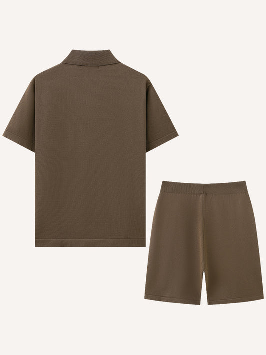 Textured jacquard lapel high-end suit