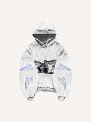 Fashion rejects violence printed sweatshirt