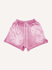 Our Lady  Hand of Faith rhinestone shorts