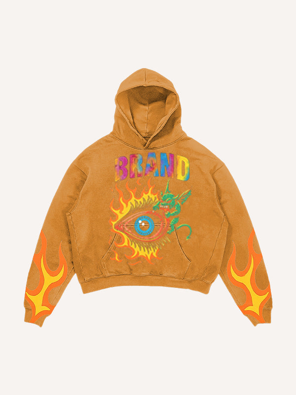 Eye of Hell washed print sweatshirt