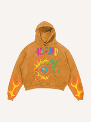 Eye of Hell washed print sweatshirt