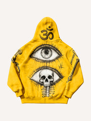 Prophet or Demon Eye Mysterious Power Print Hoodie
