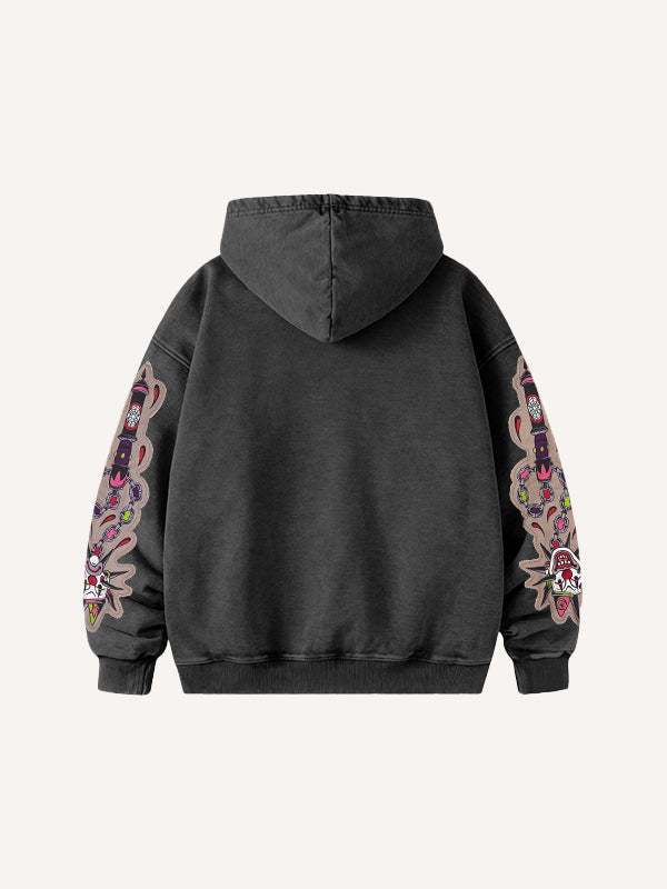 No one should be the clown in love Pure cotton printed sweatshirt