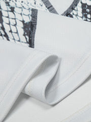 Jersey Style Snake Print T-Shirt