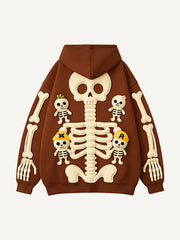 Multi-color cute skull candy man sweatshirt