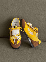 Retro Versatile Double Lace German Trainer Sneakers