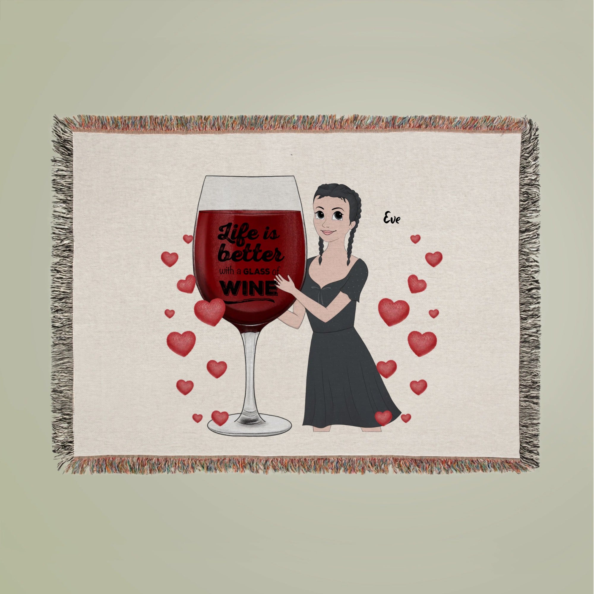 I'm my own valentine Woven Blanket