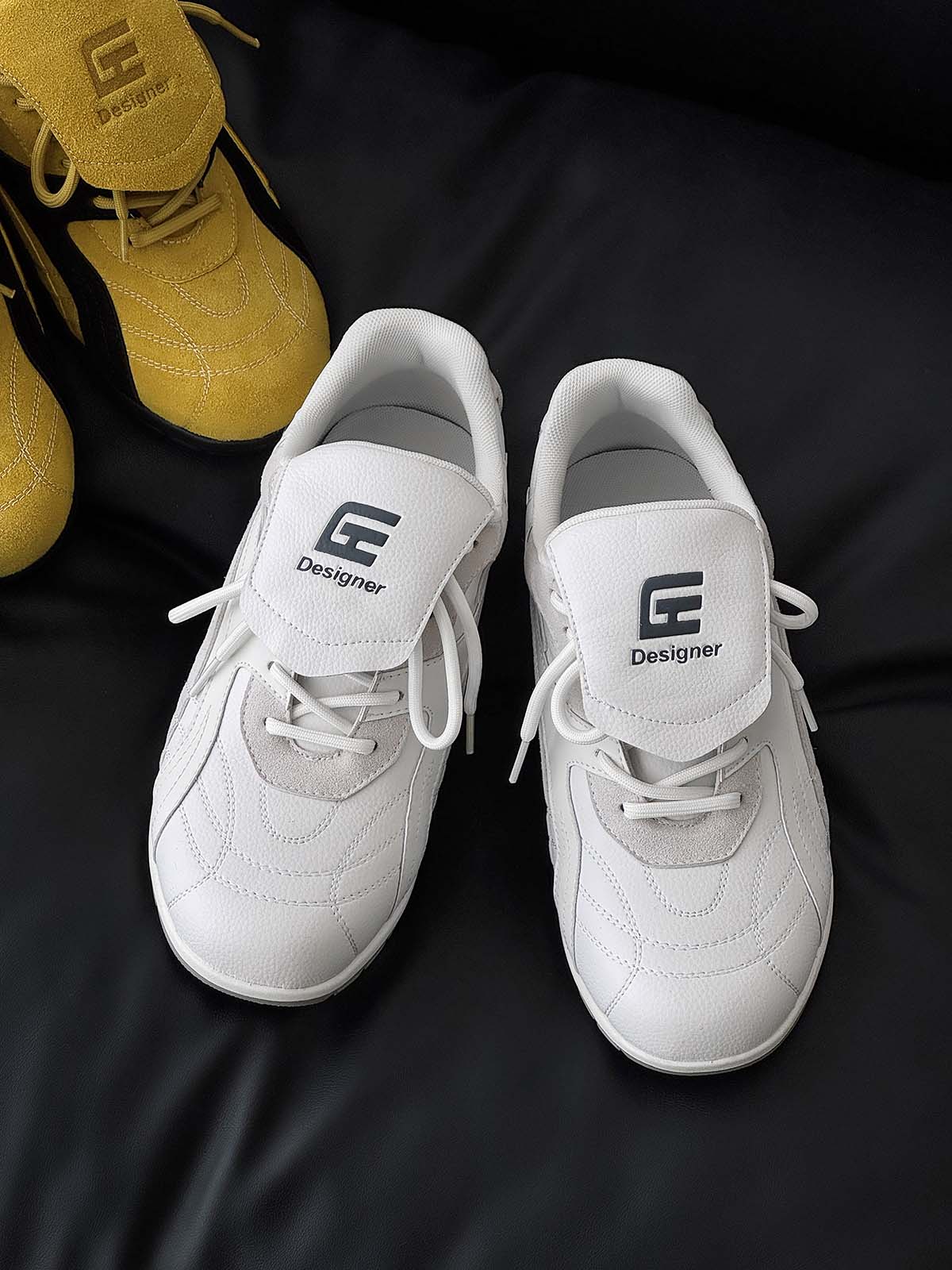Retro Colorblock Flap Lace German Trainer Sneakers