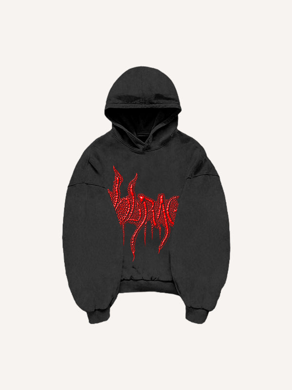 Japanese hand-painted mythical beast limited edition print sweatshirt