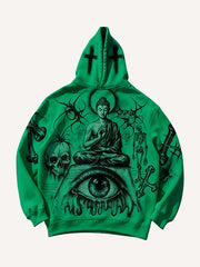 Prophet or Demon Eye Mysterious Power Print Hoodie