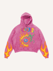 Eye of Hell washed print sweatshirt