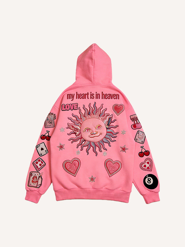 Love-themed printed sweatshirt