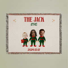 Elf Family Woven Blanket