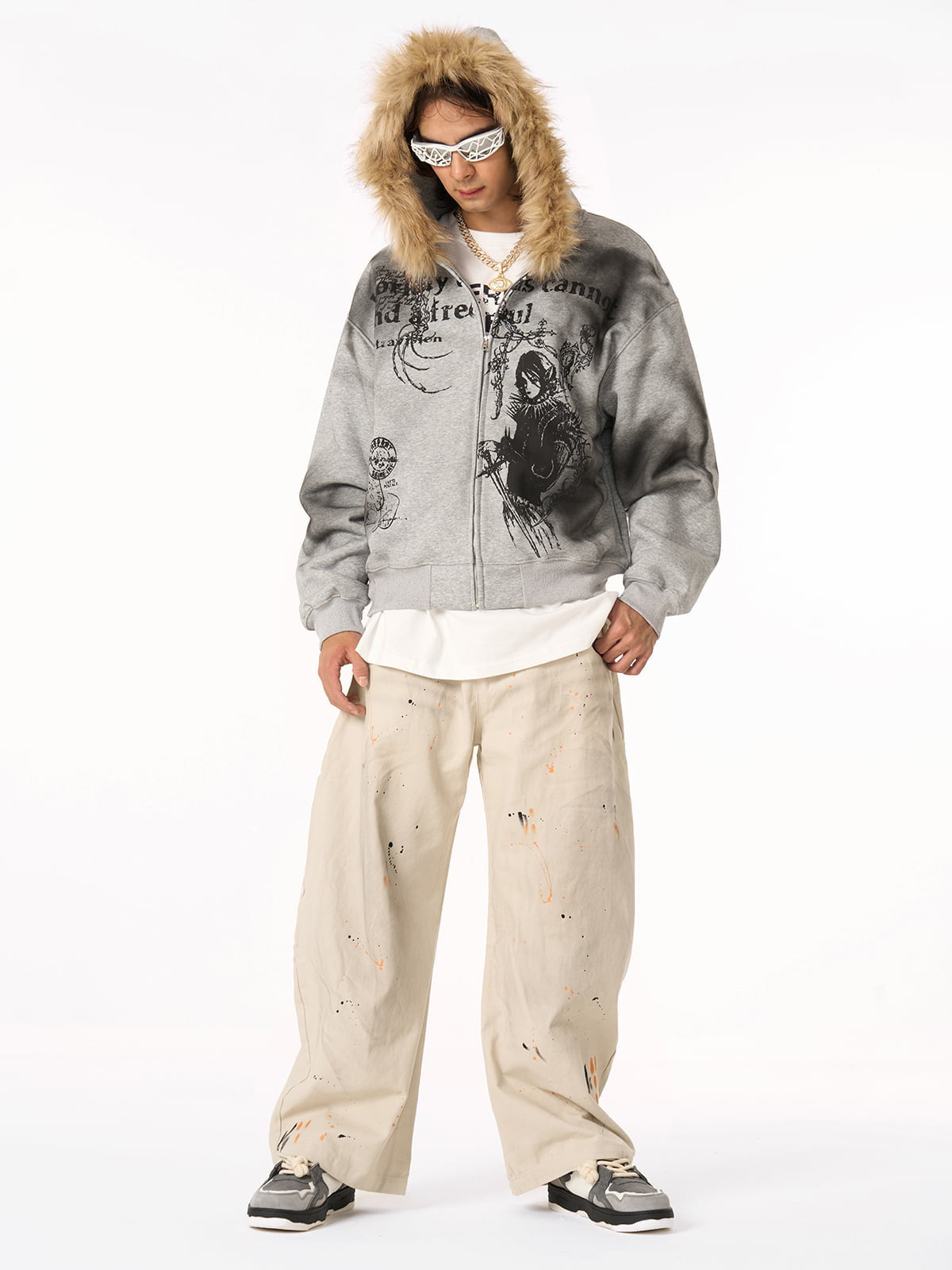 Supermade × Mortemartt Graphic Hooded Jacket