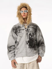 Supermade × Mortemartt Graphic Hooded Jacket