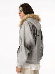 Supermade × Mortemartt Graphic Hooded Jacket