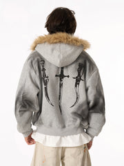 Supermade × Mortemartt Graphic Hooded Jacket