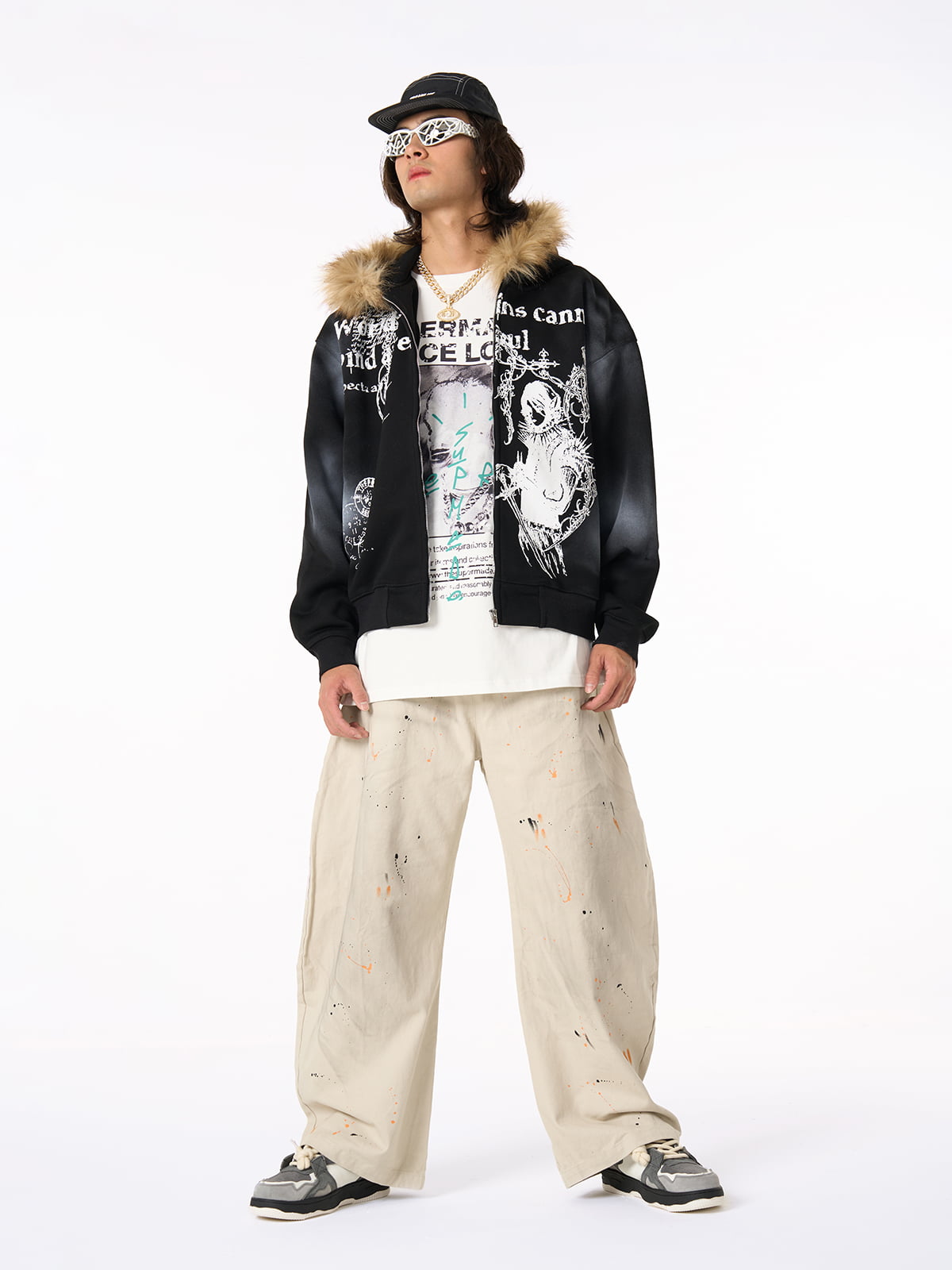 Supermade × Mortemartt Graphic Hooded Jacket