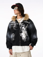 Supermade × Mortemartt Graphic Hooded Jacket