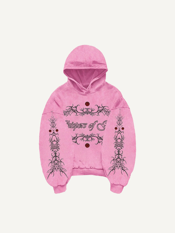 Hand-painted dark witch textured sweatshirt