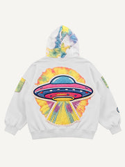 Were the pyramids built by aliens Loose hooded sweatshirt