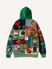 Unspeakable Faith Style Printed Corduroy Sweatshirt
