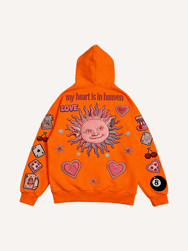 Love-themed printed sweatshirt