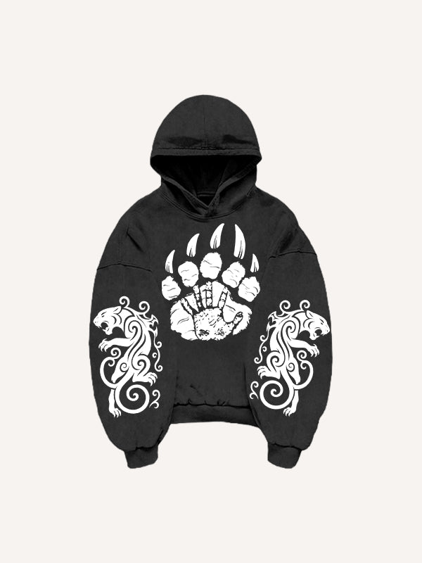 Totem Tattoo Giant Wolf Hoodie