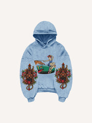 Creative Sexy Retro Girl Bomb Print Sweatshirt