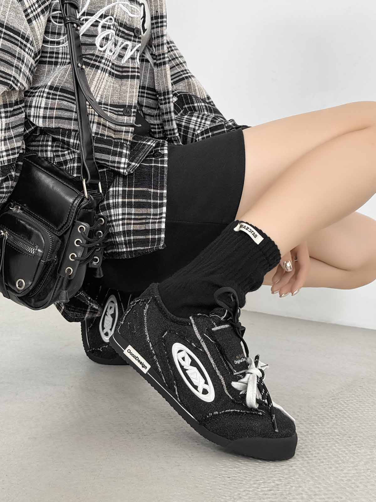 Retro Versatile Double Lace German Trainer Sneakers