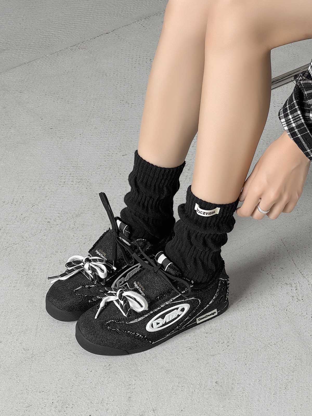 Retro Versatile Double Lace German Trainer Sneakers