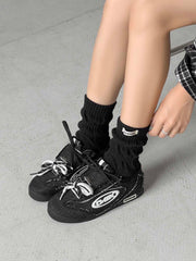 Retro Versatile Double Lace German Trainer Sneakers
