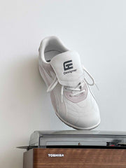 Retro Colorblock Flap Lace German Trainer Sneakers