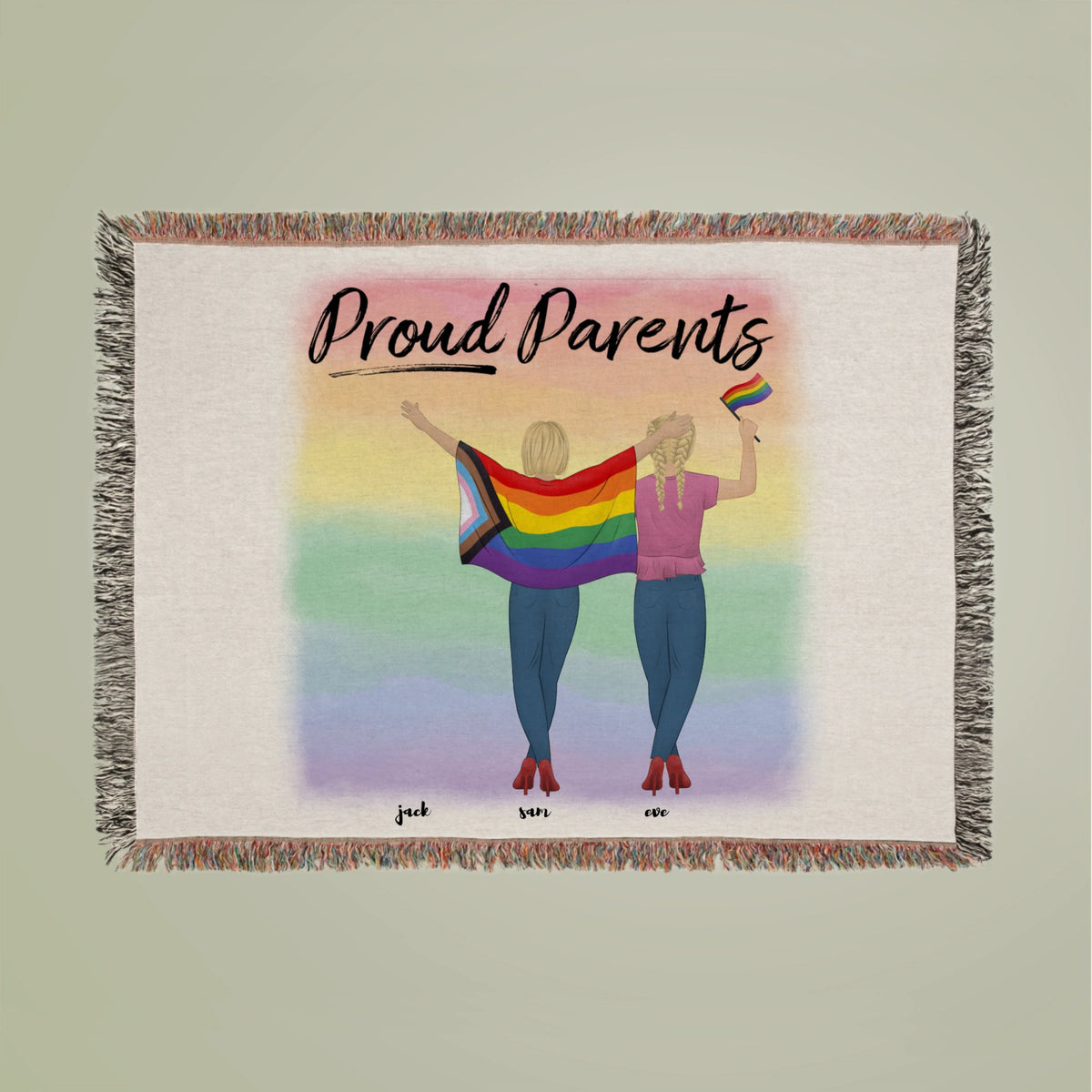 Proud Parents Woven Blanket